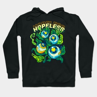 Hopeless Eyes and Green Flowers Hoodie